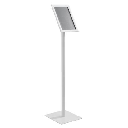 Info display CLASSIC A4 with snap frame Mitred | white